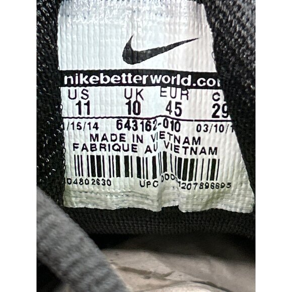 Nike Vapor Shark Football Cleats Size 11 Black Synthetic Upper Mens - Picture 7 of 9